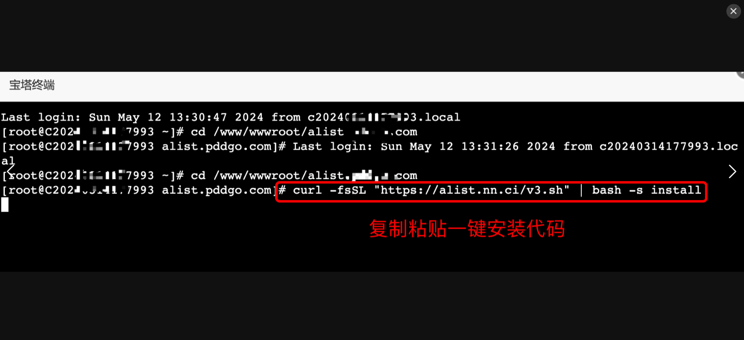 d73eef5c0d655d6c5e21a831df006204 宝塔面板一键安装Alist教程-图片3