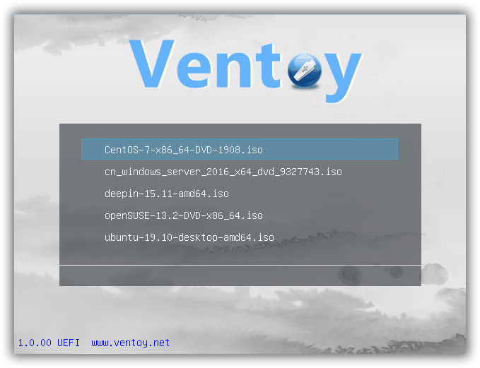 Ventoy-02 Ventoy v1.0.18 开源多合一启动盘工具【软件下载】