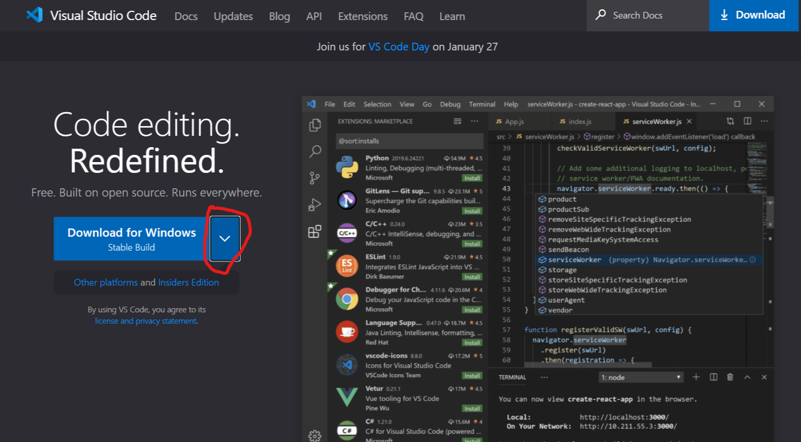 df87dd4c581c103c5199b0dd2ef87540 Visual Studio Code微软出的一款轻量级编辑器