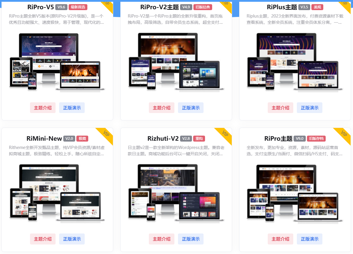 WordPress 日主题(RiTheme)完全支持自定义前端样式、模板二次开发